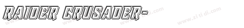 raider crusader字体转换